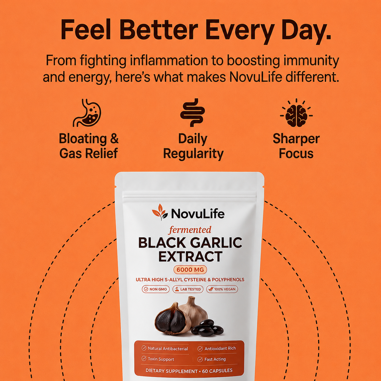 Novulife- Black Garlic Extract Soft Capsules