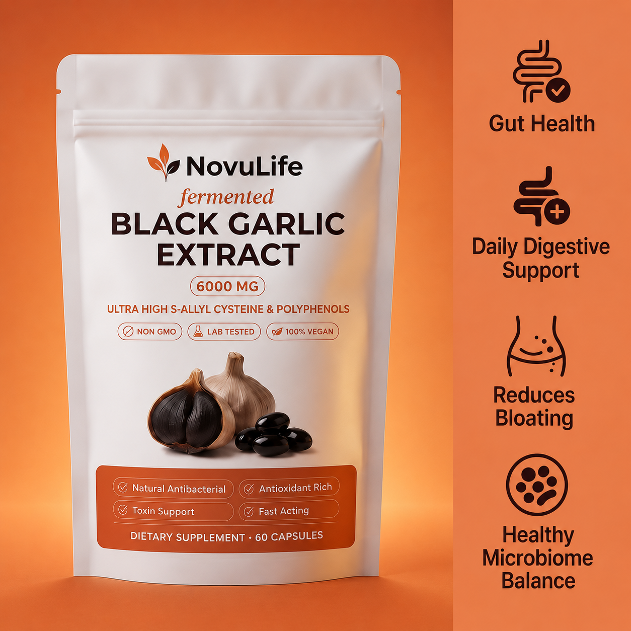 Novulife- Black Garlic Extract Soft Capsules